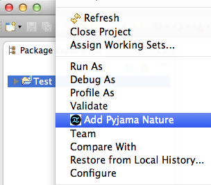 Add Pyjama Nature